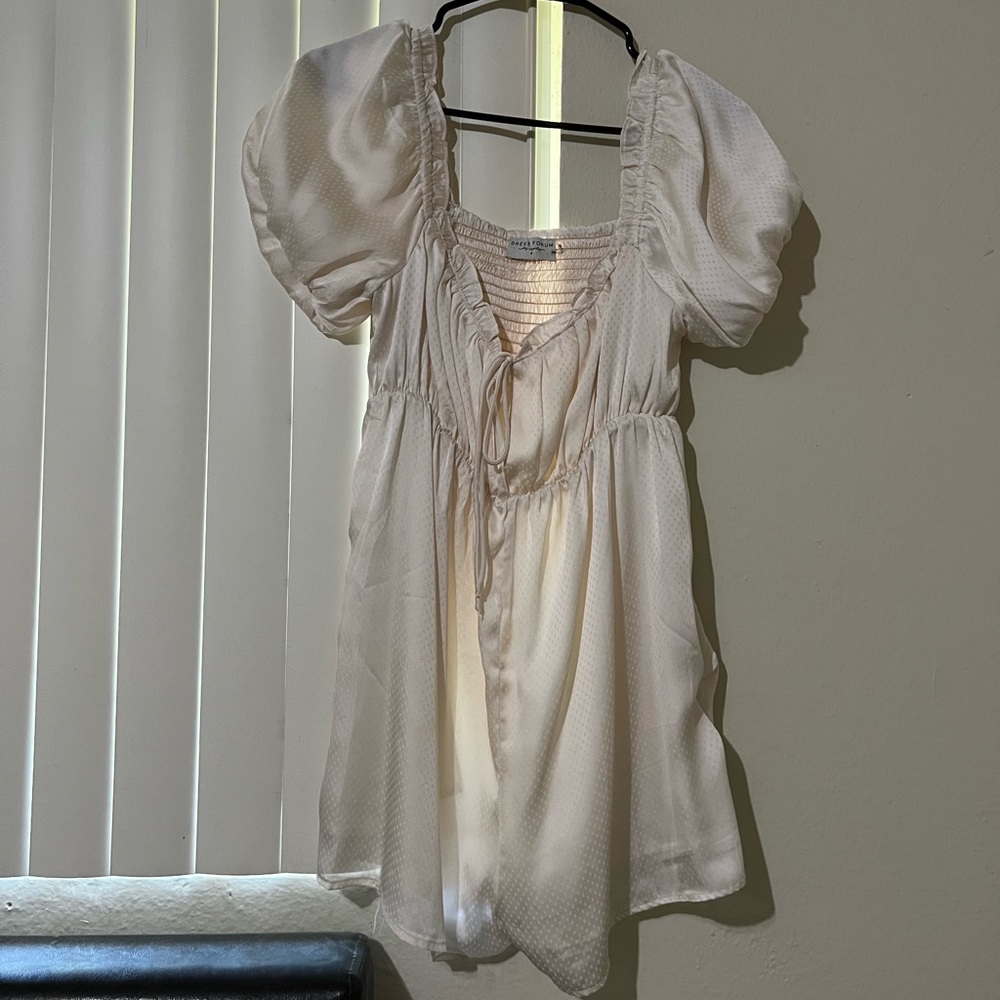 Urban Outfitters Cream Romper Dress NWOT